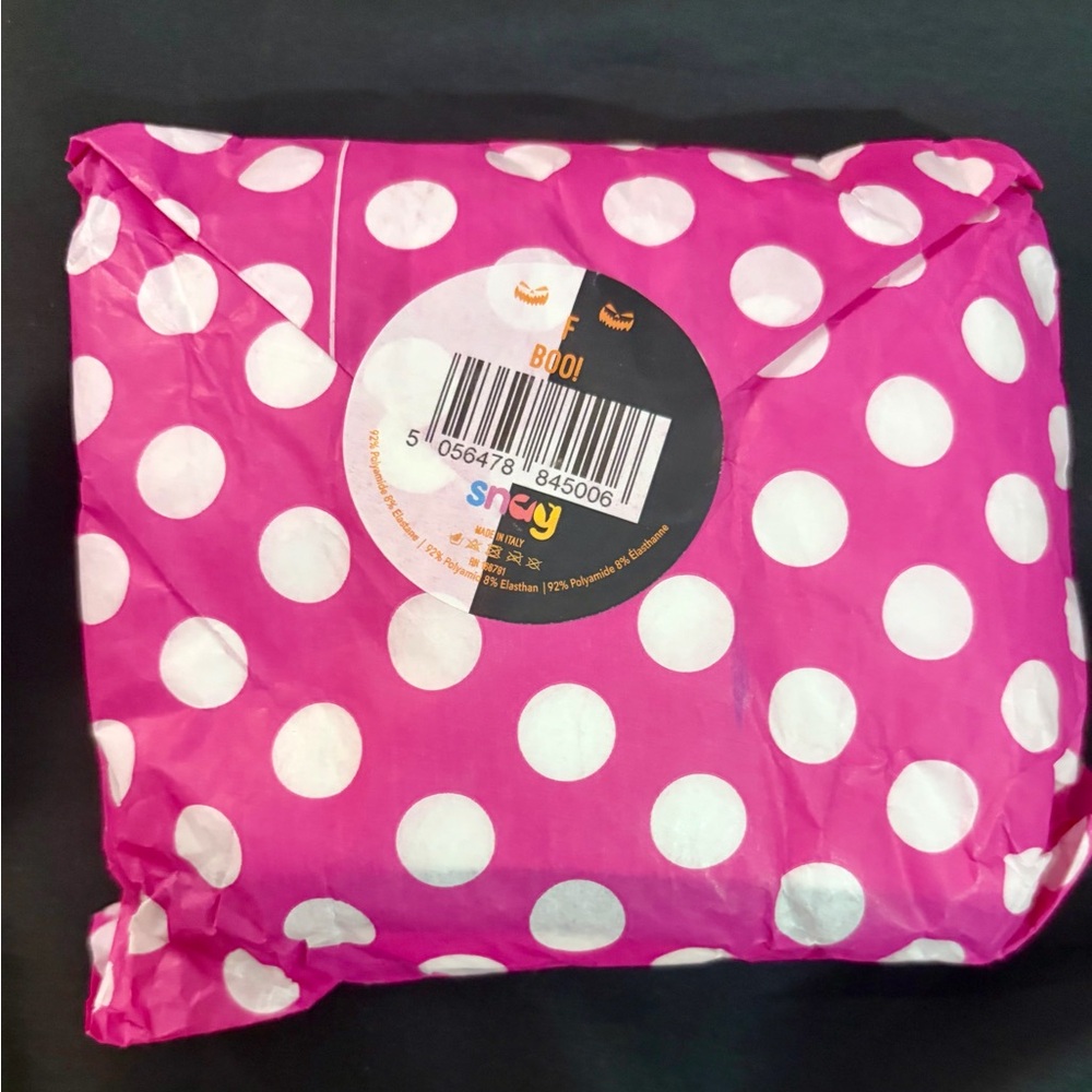 Pumpkin Black and White Duo Tights - Picture 5 of 6
